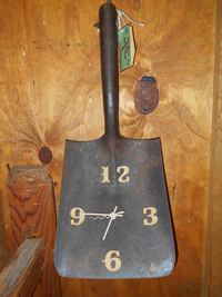 one of a kind clocks, unique clocks, western handmade clocks