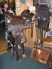 Silver saddle